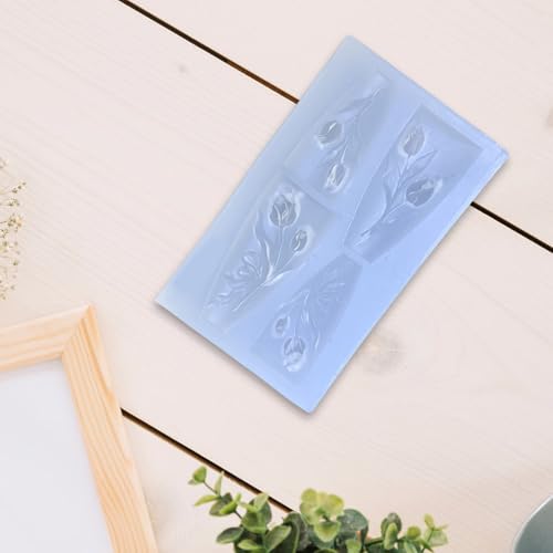 Zudilyo Silicone Nail Art Mold with Flower Patterns for Manicures