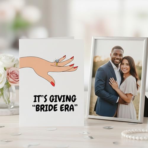 Funny Engagement Card for Bride to Be - Premium Quality with Envelope