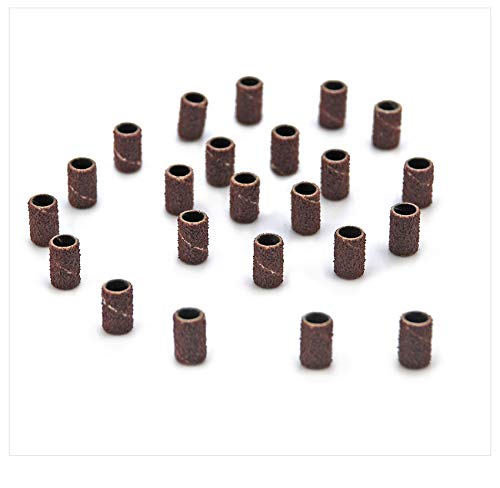 Rolabling 150PCS Nail Sanding Bands Assorted Grits 80 120 180