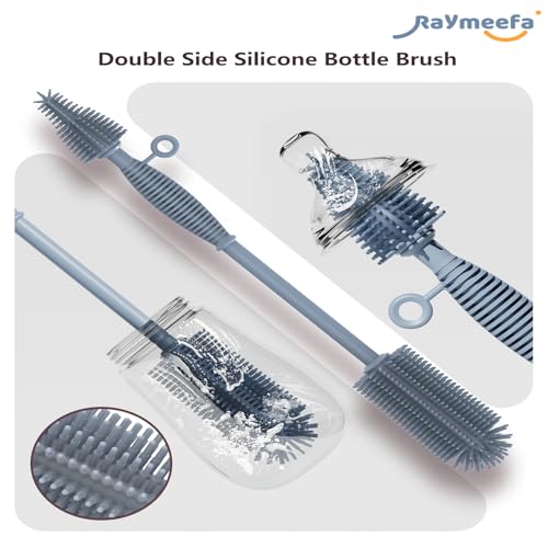 Raymeefa Double-Sided Silicone Bottle Brush for Easy Cleaning