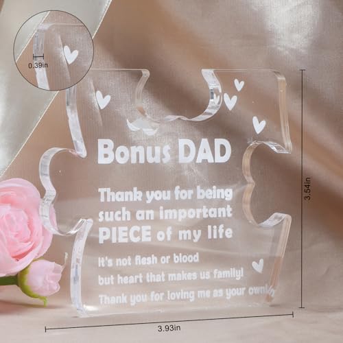 Dad Acrylic Puzzle Plaque - Perfect Gift from Daughter or Son