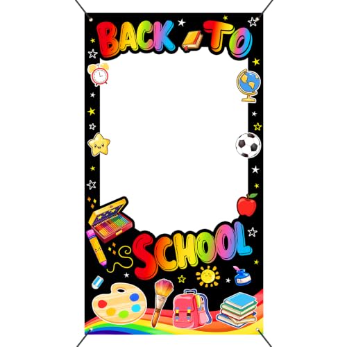 Back to School Photo Booth Props Frame - 3.2 ft x 5.9 ft Classroom Decor