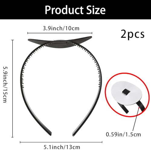 Deovige Graduation Cap Headband 2PCS - Anti-Fall Cap Insert & Holder