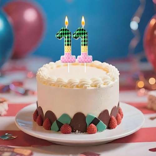 Anime Birthday Number 11 Candle - Comic Book Themed Decoration