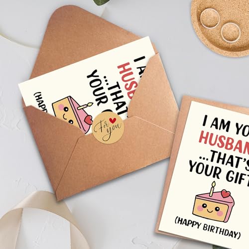 Funny Birthday Card for Wife | Luxurious Silk Finish | 7x5in
