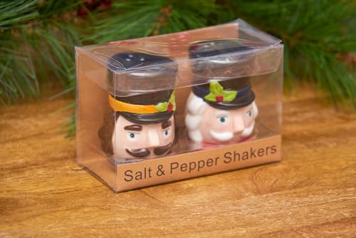 Christmas Nutcracker Soldiers Salt & Pepper Shaker Set - Dolomite Ceramic