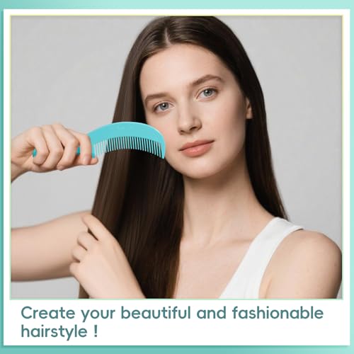 Oneleaf Wide Tooth Hair Comb & Scalp Massage Shampoo Brush 4-Pack Green
