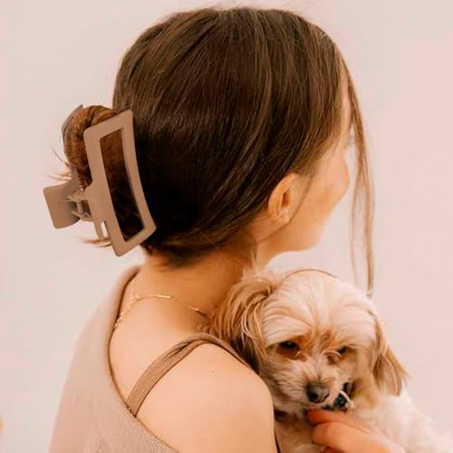 AOPRIE Large Claw Clips for Thick Hair 4-Pack Non-Slip Hair Accessories