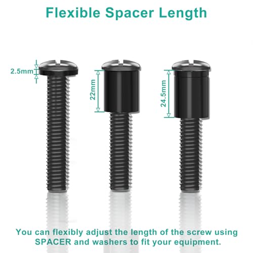 WALI Universal TV Mounting Hardware Kit - M4, M5, M6, M8 Screws & Spacers