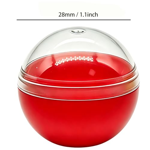 30pcs Translucent Empty Vending Machine Capsules - 28mm Gumball Containers