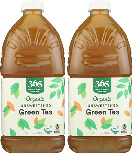 Organic Unsweetened Green Tea - 64 Fl Oz (Pack of 2) | Whole Foods