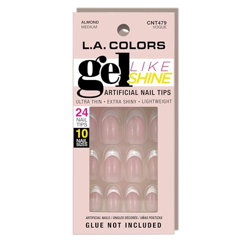 L.A. COLORS Gel-Like Shine False Nail Tips - Vogue CNT479