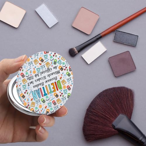 Dietitian Compact Makeup Mirror Funny RD Nutritionist Graduation Gift