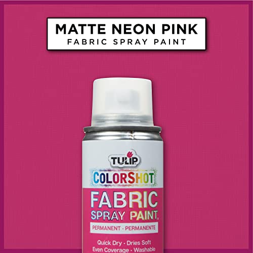 Tulip ColorShot Neon Pink Fabric Spray Paint - 3oz Permanent Color
