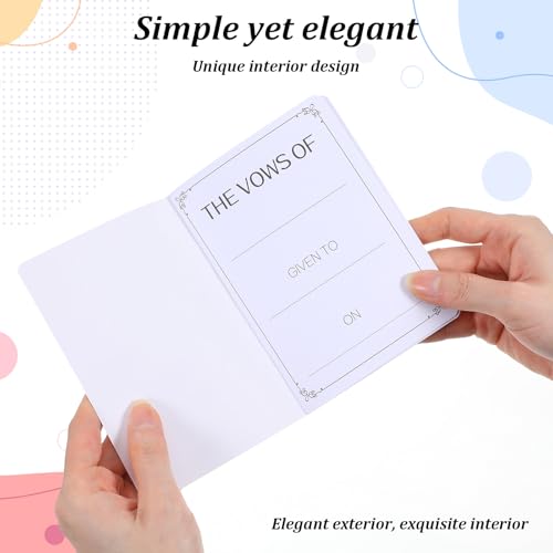 Lusofie Wedding Vow Books - His and Hers Leather-Look Journals