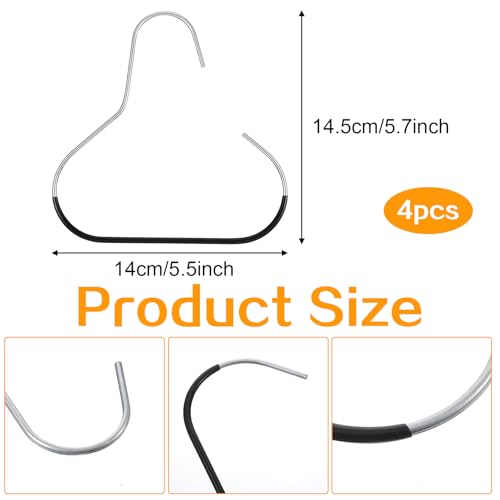 4 PCS Baseball Cap Organizer - Stainless Steel Hat Hangers