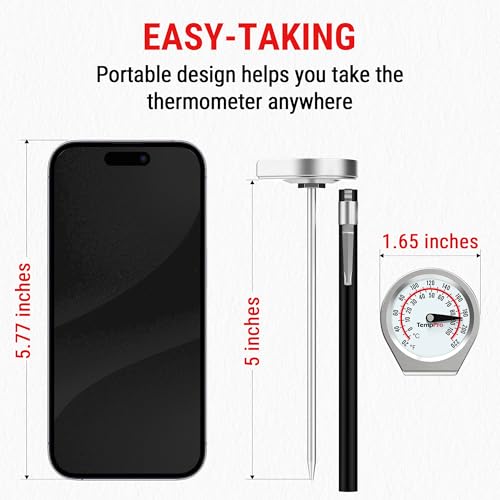 TempPro Analog Instant Read Meat Thermometer with Protective Sheath