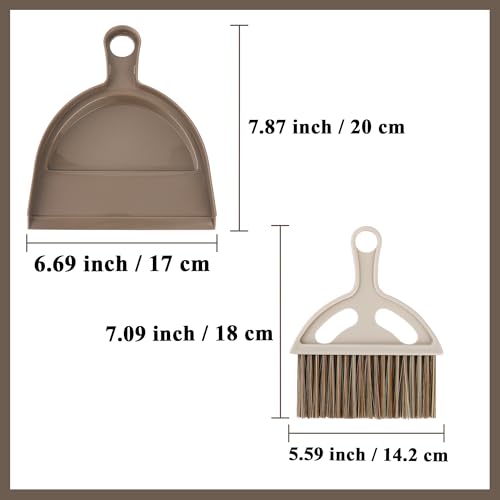 Compact Mini Broom and Dustpan Set for Small Space Cleaning