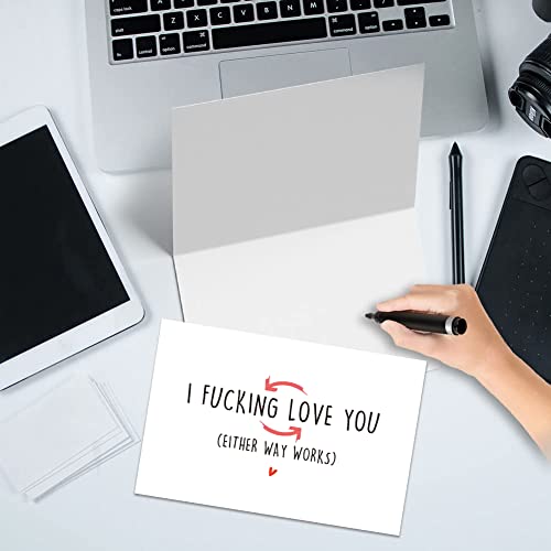 Spercy Naughty Valentine's Day Card for Him & Her - I Love You