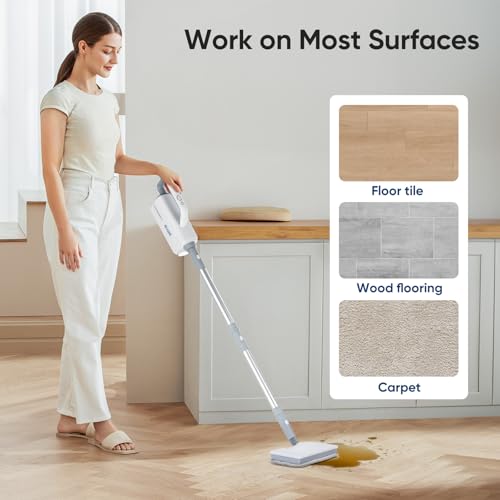 Seyola Washable Steam Mop Pads - Reusable 6-Pack for Floor Cleaning