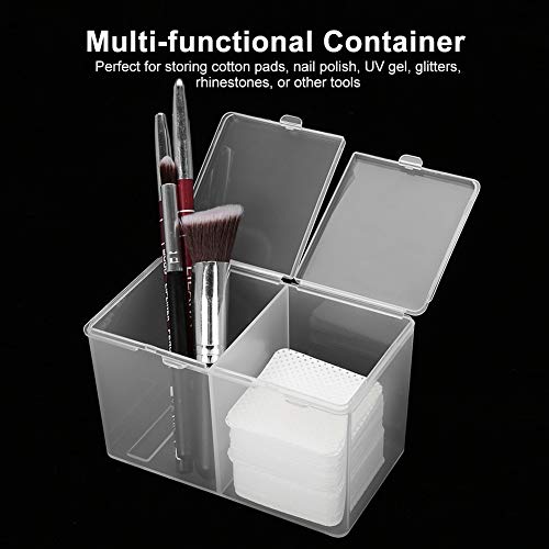 FILFEEL Cotton Pad Holder - 2-Grid Makeup Storage Organizer