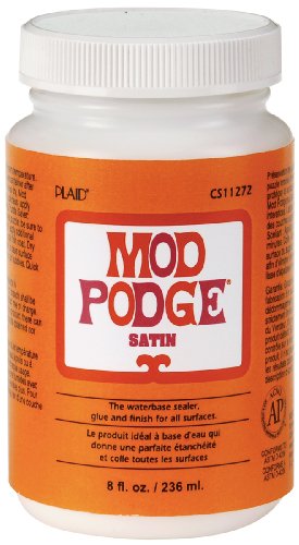 Mod Podge Satin Finish Sealer & Glue, 8 oz. Clear Bottle