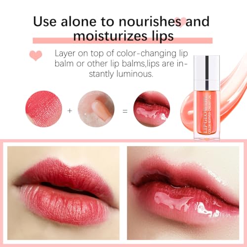 Zifeifeigs Hydrating Lip Oil Moisturizing Gloss Balm 015 Cherry