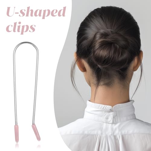 Bewudy 24Pcs Hot Roller Clips Replacement Kit - 3 Sizes Stainless Steel