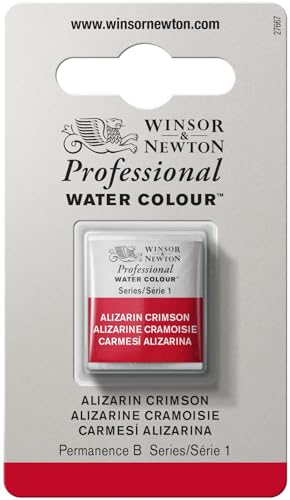 Winsor & Newton Professional Watercolor Half Pan - Alizarin Crimson