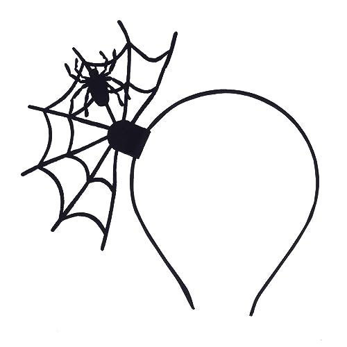 WLLHYF Black Spider Web Halloween Headband Hair Hoop Costume Party