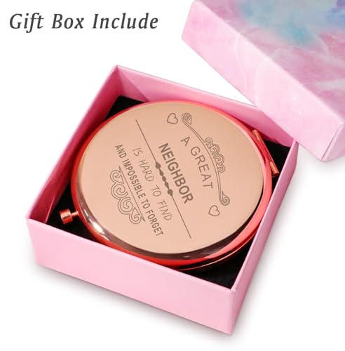 Personalized Compact Mirror Gift for Neighbors - 2.5 Inch