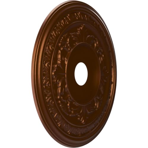 Ekena Millwork 22-inch Baltimore Ceiling Medallion - Metallic Dark Copper