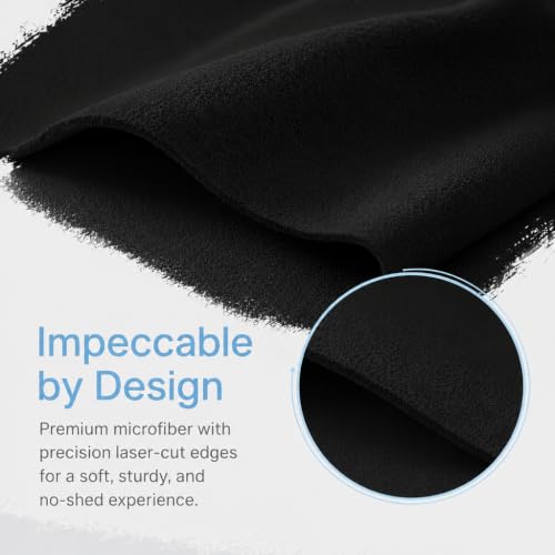 KEANBOLL 2 Pack Black Microfiber Keyboard & Screen Protectors
