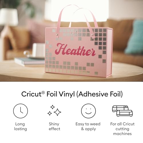 Cricut Foil Vinyl Roll - Rose Gold - 12 in x 10 ft Adhesive Craft Vinyl