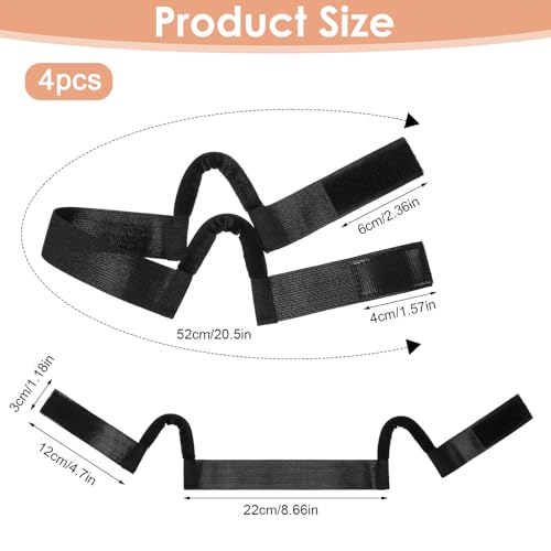 Tiesome 4 Pcs Wig Melting Band with Ear Curves for Lace Front Wigs
