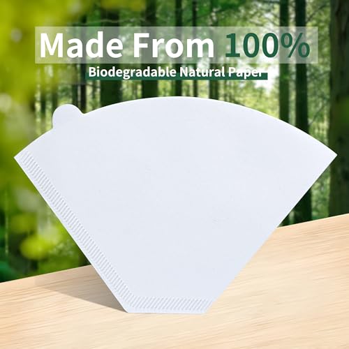 Brikinte Disposable Coffee Paper Filters for Cuisinart, 100 Pack