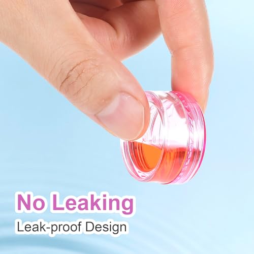 AOZUO 10 Pack 5g Travel Cosmetic Jars - Leak Proof Small Sample Containers with Lids