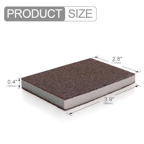 Krisler Nano Emery Carborundum Cleaning Sponges - 0.4 Inch, 8 Pack
