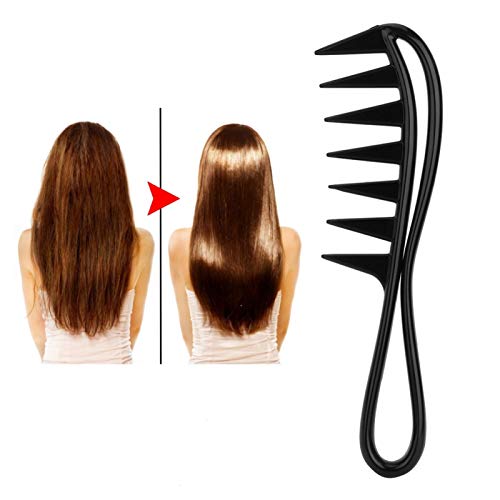 Yinhing Wide Tooth Comb 2pcs Set for Hair Detangling & Scalp Massage
