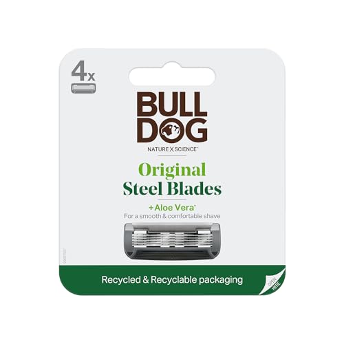 Bulldog Original Steel Razor Blades 4 Count