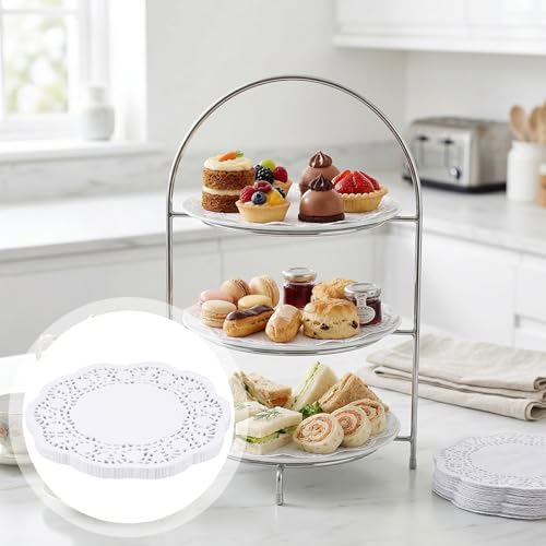 150 Pcs 5.5 Inch White Paper Doilies for Parties and Crafts