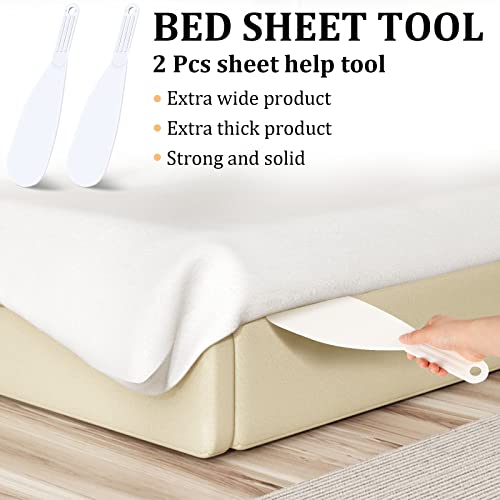 Juexica Mattress Lifter & Bed Sheet Tucking Tool - 2 Pack Extra Long Paddle