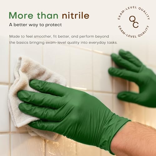 SUP Powder-Free Nitrile Exam Gloves - 100 Count Latex-Free for Food & Medical Use