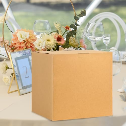 Kraft Card Box Money Holder for Wedding Party 9 Inch DIY Gift Box