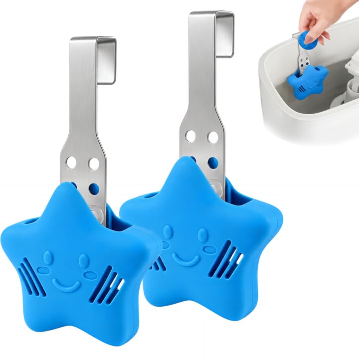 Blue Adjustable Toilet Tank Tablet Holder Caddy - Pack of 2