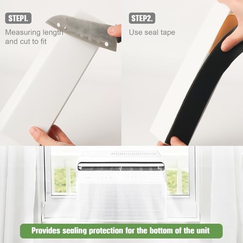U-Shape AC Window Foam Block with Seal Strip - Energy Efficient
