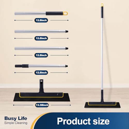 Yocada 51 Inch Floor Squeegee Broom with EVA Foam Blade