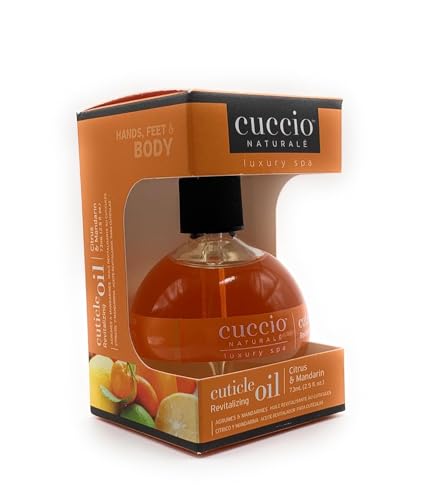 Cuccio Naturale Citrus & Mandarin Cuticle Oil - Lightweight Nail Conditioner with Vitamin E, 2.30 Fl Oz