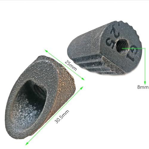 4 Pack Bike Stem Wedge Nut Replacement Adapter with M8 Thread Connector for Bicycle Stem Bolt Expander Electric Bikes Road City in Chrome Cruiser 22.2mm + 25.4mm