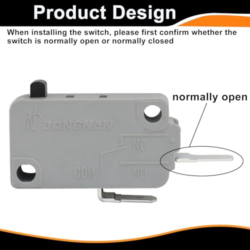 Murtenze KW3A Microwave Oven Door Switch - 16A, 2 Pack